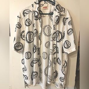 Vintage Coca Cola button down